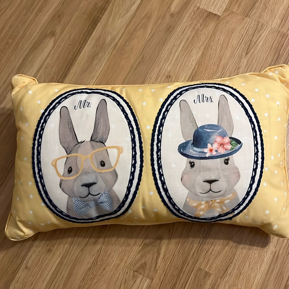 Mr and Mrs Rabbit 🐰 Pillow